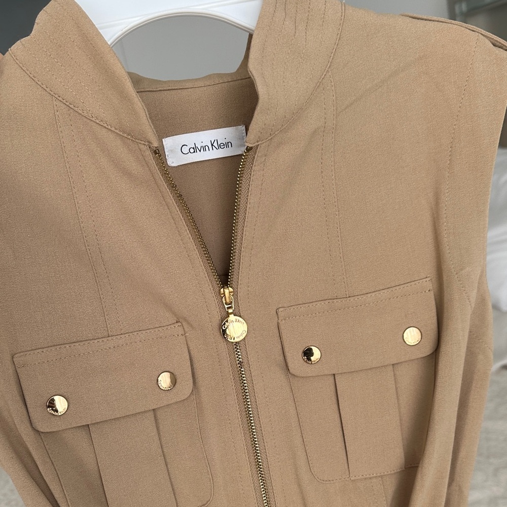 🌟Calvin Klein Women's Utility Jacket in Tan